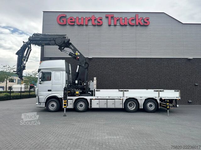 شاحنة رافعة DAF XF 530 8X2+HIAB 1055E-8+JIB 150X-6 KRAAN/KRAN/C...