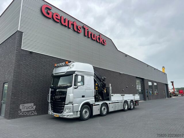 شاحنة رافعة DAF XF 530 8X2+HIAB 1055E-8+JIB 150X-6 KRAAN/KRAN/C...