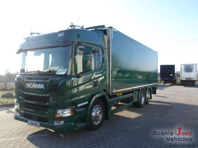 Camion de boissons Scania P 320 B6x2*4LB Getränkekoffer EWERS, 2xAHK, Lbw.