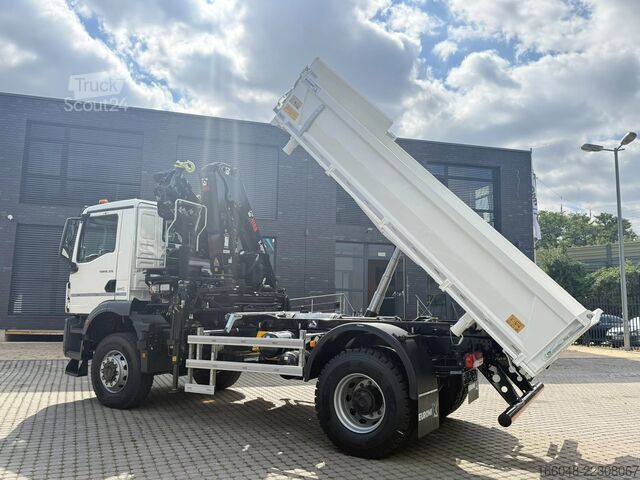 Camion-benne avec grue MAN TGM 18.320 MAN TGM 18.320 4x4 BB EuromixMTP Hia...