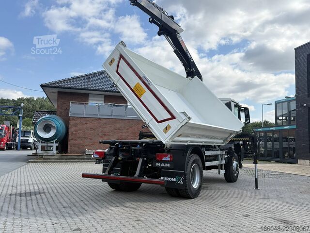 Camion-benne avec grue MAN TGM 18.320 MAN TGM 18.320 4x4 BB EuromixMTP Hia...