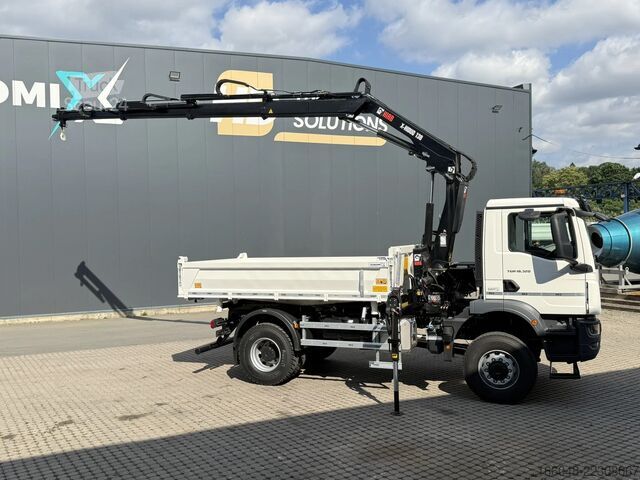 Camion-benne avec grue MAN TGM 18.320 MAN TGM 18.320 4x4 BB EuromixMTP Hia...