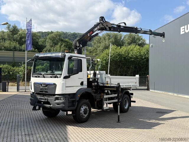 Camion-benne avec grue MAN TGM 18.320 MAN TGM 18.320 4x4 BB EuromixMTP Hia...