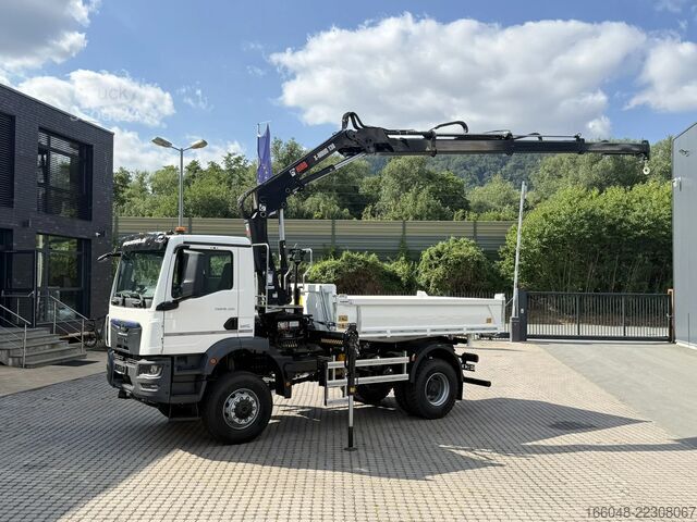 Camion-benne avec grue MAN TGM 18.320 MAN TGM 18.320 4x4 BB EuromixMTP Hia...