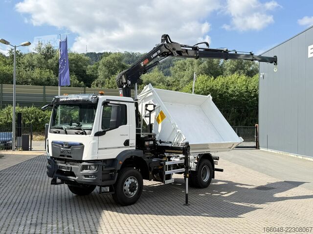 Camion-benne avec grue MAN TGM 18.320 MAN TGM 18.320 4x4 BB EuromixMTP Hia...