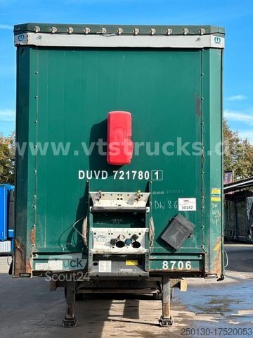 Open oplegger met zeil KRONE SD Pritsche + Plane Edscha-Verdeck