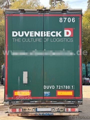 Open oplegger met zeil KRONE SD Pritsche + Plane Edscha-Verdeck