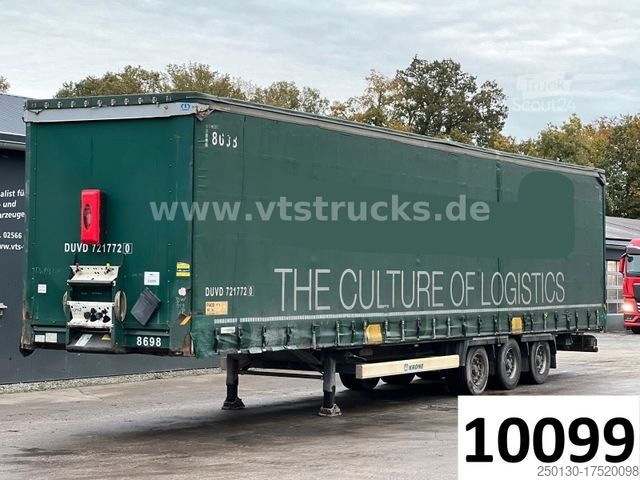 Open oplegger met zeil KRONE SD Pritsche + Plane Edscha-Verdeck