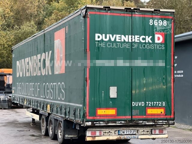 Open oplegger met zeil KRONE SD Pritsche + Plane Edscha-Verdeck