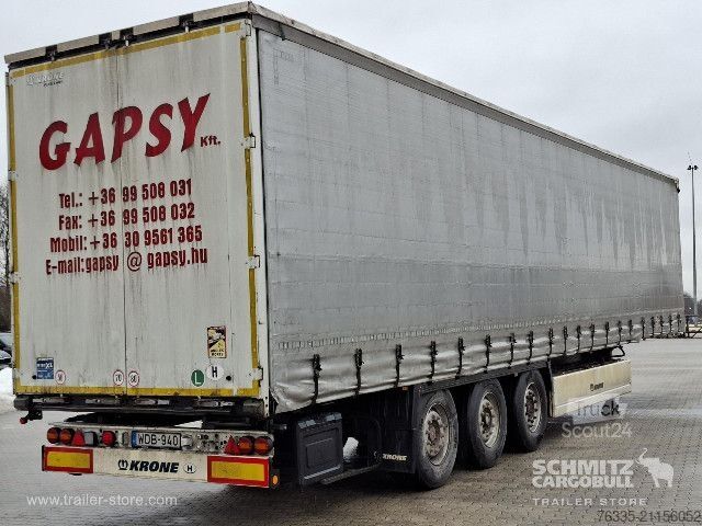 Atvērta puspiekabe ar tentu Krone Curtainsider Dropside
