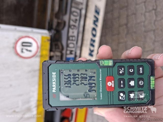 Atvērta puspiekabe ar tentu Krone Curtainsider Dropside