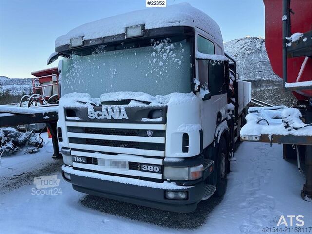 Camion-grue Scania P114 6x2 crane truck w/ Palfinger PK 29002 crane a