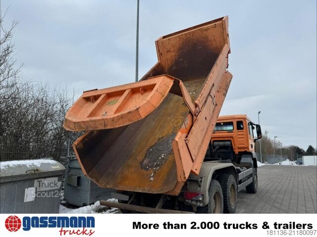 Speciallastbil MAN TGS 33.440 6x6 BB, Stahlmulde ca. 8m³, hydr.