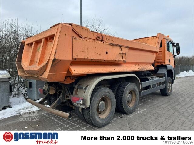 Speciallastbil MAN TGS 33.440 6x6 BB, Stahlmulde ca. 8m³, hydr.