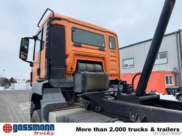 Spezial-LKW MAN TGS 33.440 6x6 BB, Stahlmulde ca. 10m³, hydr.