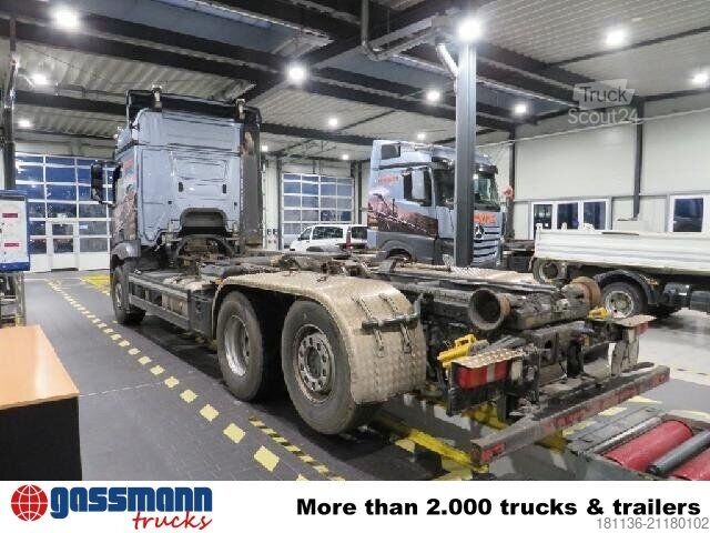 Camion benne à bras amovible Mercedes-Benz Actros 2548 L 6x2, Liftachse, Retarder, Navi,