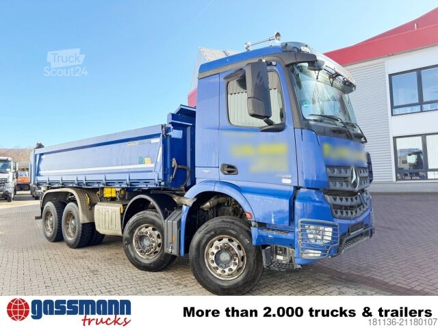 Camion benne Mercedes-Benz Arocs 4148 K 8x4/4, Grounder, Retarder, Bordmatik