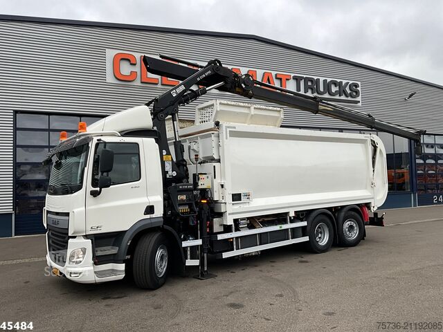 Refuse collection vehicle DAF FAN CF 290 Euro 6 Hiab 21 Tonmeter laadkraan