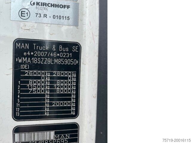 Garbage truck MAN 26.330 TGS 6x2 Zöller Medium XLH/Unfall