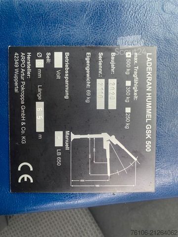 Pick-up furgon MAN TGE 3.180 Pristche mit Kran *Doppelkabine*Ahk*