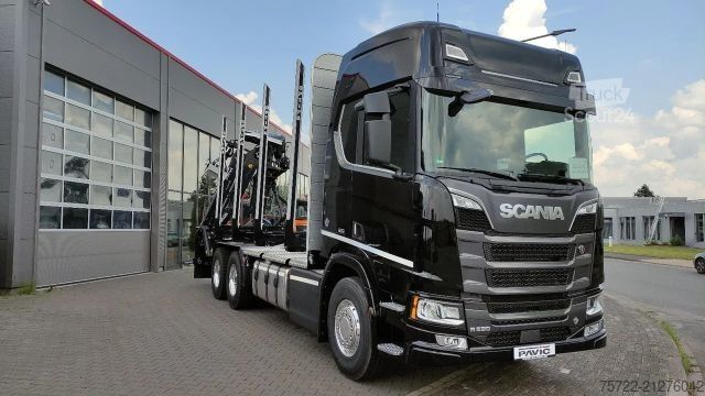 Transportator de lemn Scania R590 6x4 Kurzholz TAJFUN LIV oder EPSILON
