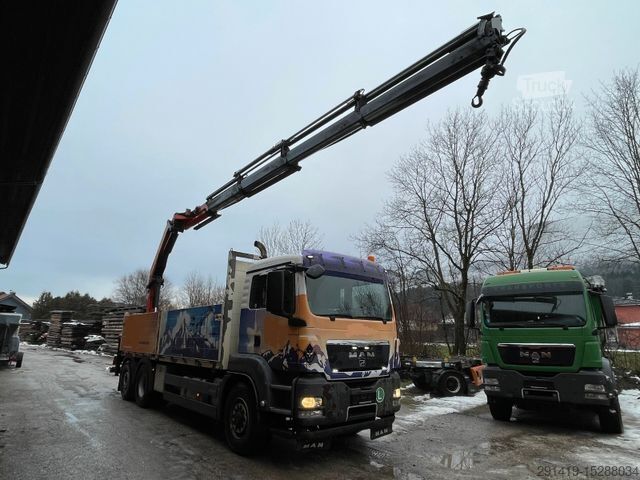 Vrachtauto met open laadbak MAN TGS 26.440 6x4H-2BL Euro 4 Hydrorive Bj 2009