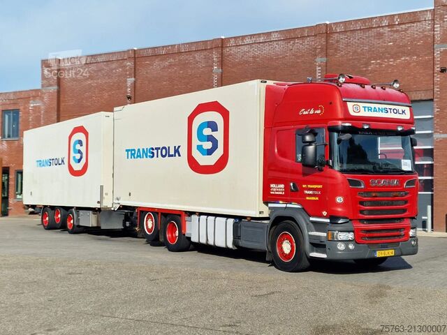 Transporte refrigerado/congelado Scania R580 Topline 6x2*4 Frigo + Burg trailer - Retar...
