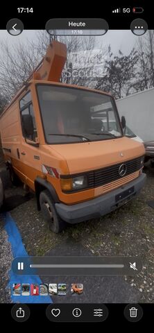 Furgoneta Mercedes-Benz 709  Hoch Lang , Arbeitsbuhne, 117500 Km