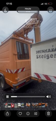 Furgoneta Mercedes-Benz 709  Hoch Lang , Arbeitsbuhne, 117500 Km