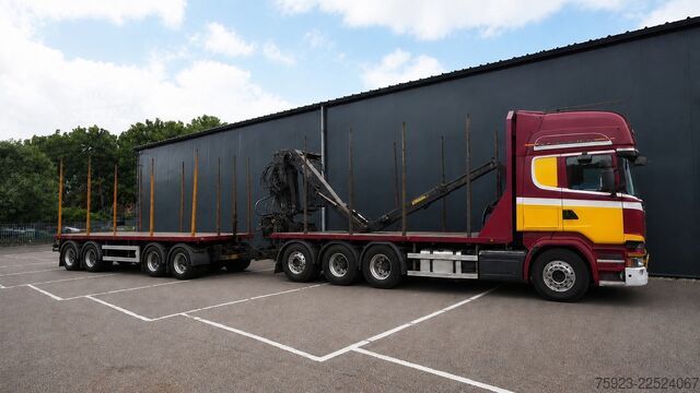 Žeriavové vozidlo Scania R 580 V8 8X4 LOGTRANSPORT COMBI WITH KESLA 2112...