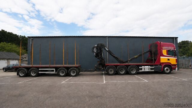 Žeriavové vozidlo Scania R 580 V8 8X4 LOGTRANSPORT COMBI WITH KESLA 2112...