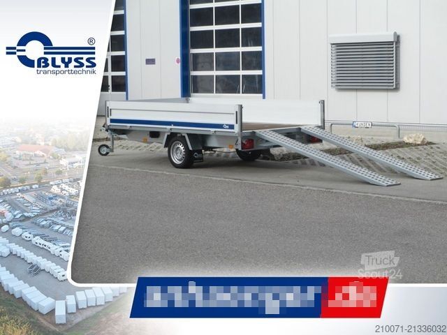 Rimorchio per auto BLYSS Hochlader Anhänger 330x180x40cm 1500kg
