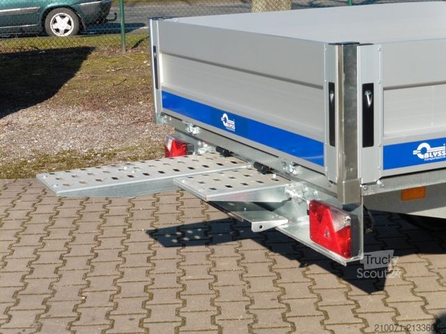 Rimorchio per auto BLYSS Hochlader Anhänger 330x180x40cm 1500kg