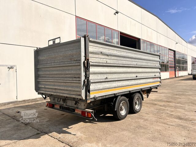 Причіп-самоскид Möslein TDS 13 Schwebheim  13 t Tandemkipper- Tieflader, Aufsatzbordwände