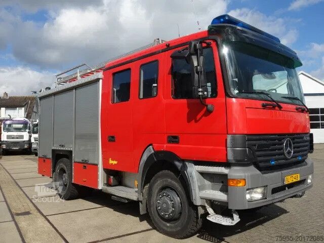 Wóz strażacki Mercedes-Benz Actros 1831 4X4 ZIEGLER BOMBEROS POMP,2500 L TANK