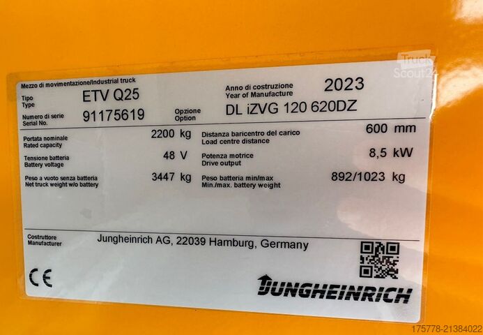 Carrello retrattile Jungheinrich ETV Q25