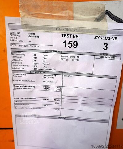 Truckbatteri ALLGÄU BATTERIE 80 Volt 6 PzS 930 Ah