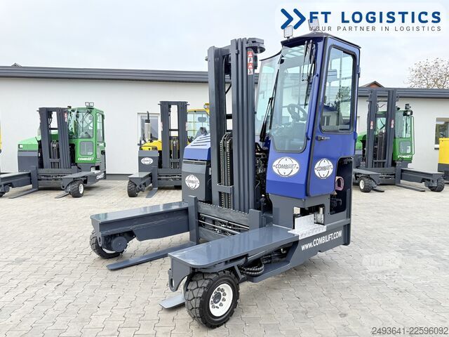 Wózek widłowy czterokierunkowy Combilift C4000 GAS TRIPLEX 5550 POSITIONER CABIN
