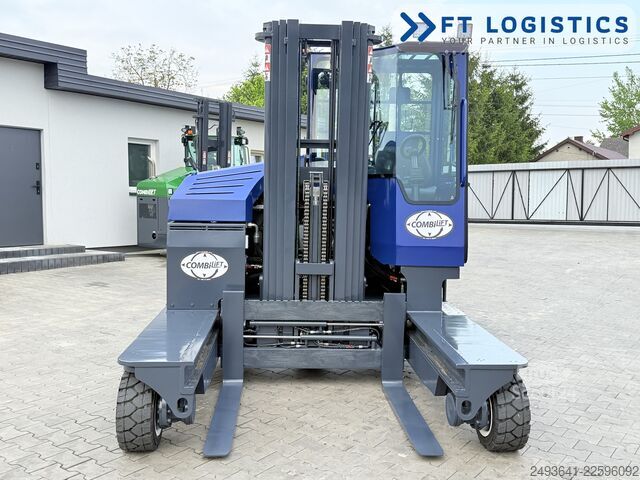 Wózek widłowy czterokierunkowy Combilift C4000 GAS TRIPLEX 5550 POSITIONER CABIN
