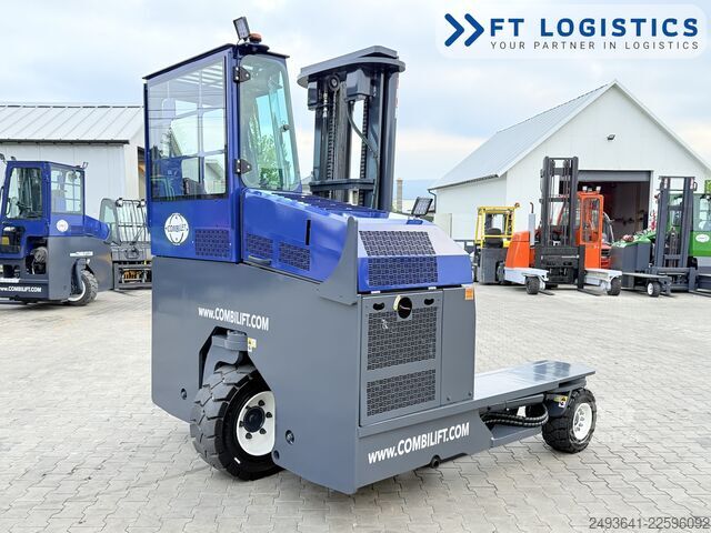 Wózek widłowy czterokierunkowy Combilift C4000 GAS TRIPLEX 5550 POSITIONER CABIN