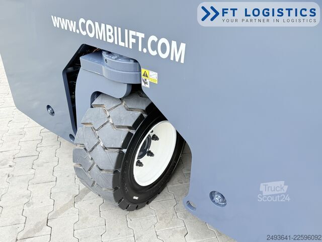 Wózek widłowy czterokierunkowy Combilift C4000 GAS TRIPLEX 5550 POSITIONER CABIN