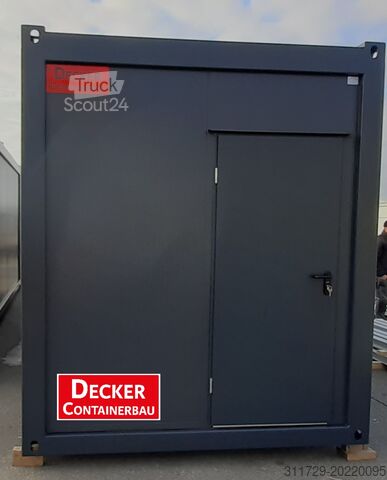Container viu Decker Containerbau Bürocontainer 20ft, Staplertaschen