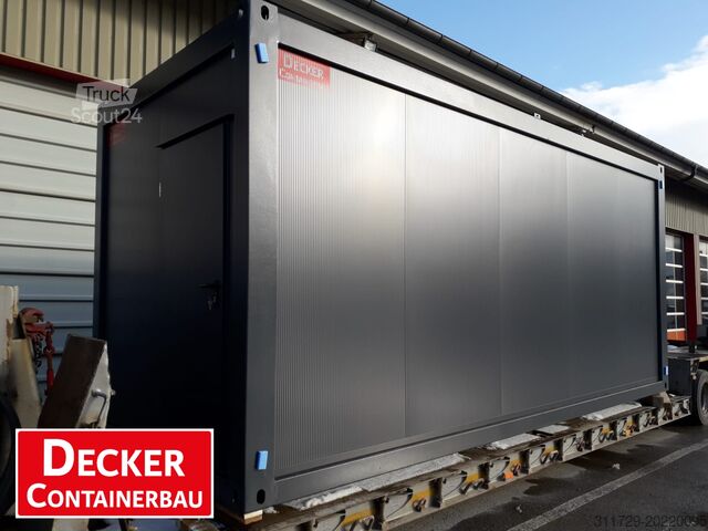 Container viu Decker Containerbau Bürocontainer 20ft, Staplertaschen