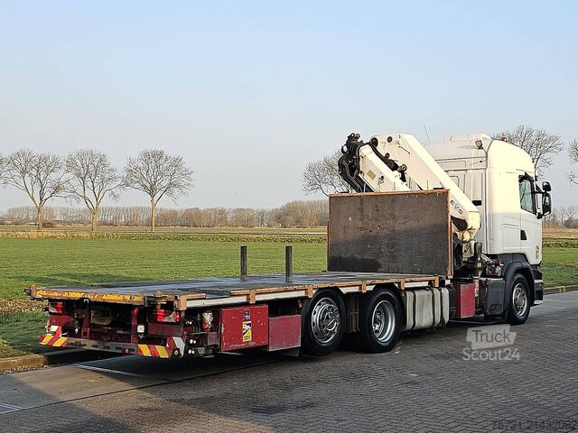 Plattformanhänger SCANIA R450 HMF 5020