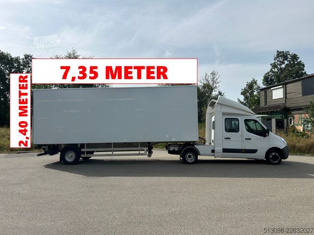 Vrachtwagen met bakwagen OPEL MOVANO DoKa MINISATTEL+AUFFLIEGER LBW KLIMA TEM.