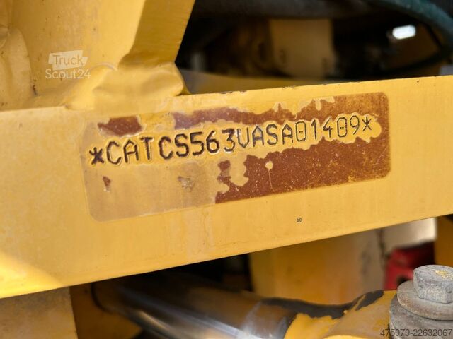 مدحلة أسطوانة واحدة CATERPILLAR CS - 563 E / Walzenzug / 6 Zylinder / Planiersch