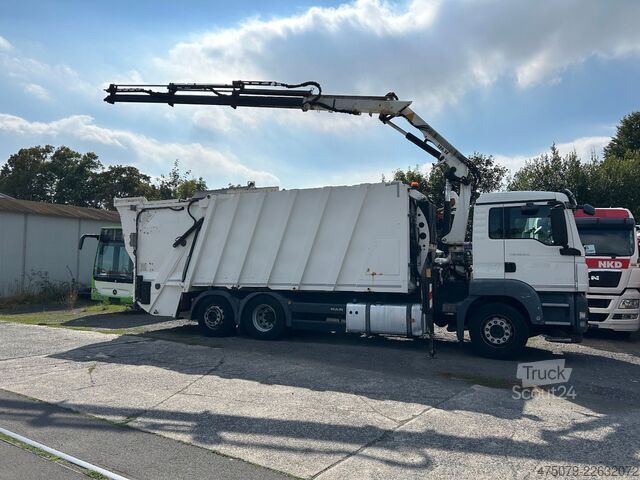 شاحنة جمع القمامة MAN TGS 26.320 / Terex 120 + Funk / Faun 524