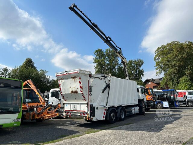 شاحنة جمع القمامة MAN TGS 26.320 / Terex 120 + Funk / Faun 524