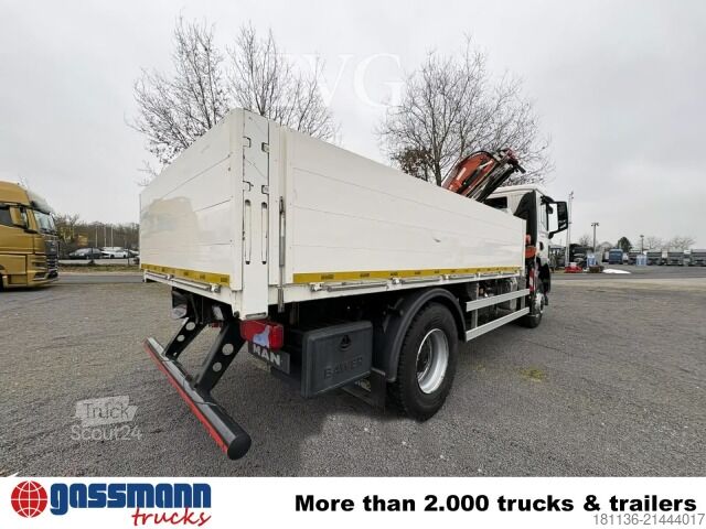 Flatbed truck MAN TGM 18.320 4x4 BB, Kran Atlas AK 165.2E-A2, Funk