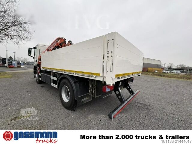 Flatbed truck MAN TGM 18.320 4x4 BB, Kran Atlas AK 165.2E-A2, Funk